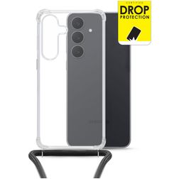 My Style Loop Doorzichtig Samsung Galaxy S25 FE Flexibel TPU Hoesje met koord - Transparant