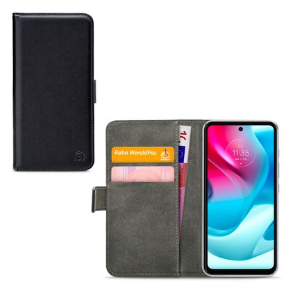 Mobilize Classic Gelly Wallet Motorola Moto G60 Hoesje Bookcase Portemonnee - Zwart
