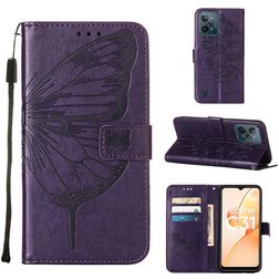 Mobigear Butterfly Realme C31 Hoesje Bookcase Portemonnee - Paars