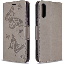 Mobigear Butterfly Sony Xperia L4 Hoesje Bookcase Portemonnee - Grijs