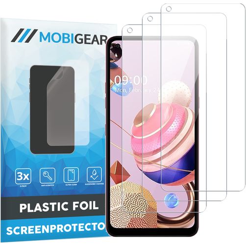 Mobigear LG K51s Screenprotector Folie - Case Friendly (3-Pack)