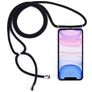 Mobigear Lanyard iPhone 11 Flexibel TPU Hoesje met koord - Transparant / Zwart