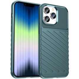 Mobigear Groove iPhone 14 Plus Hoesje Flexibel TPU Backcover - Groen