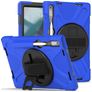 Mobigear SureGrip XGuard Lenovo Tab P11 Pro Gen 2 Hoes Hard Kunststof,Siliconen Backcover + Stylus Houder + Standaard - Blauw