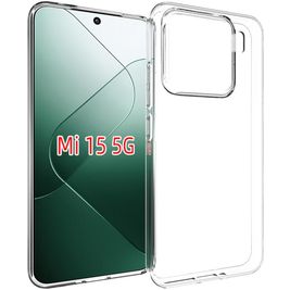 Mobigear Basics Doorzichtig Xiaomi 15 Hoesje Flexibel TPU Backcover - Transparant