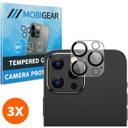 Mobigear iPhone 12 Pro Glazen Camera Protector - Case Friendly (3-Pack)