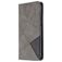 Mobigear Rhombus Slim Huawei P40 Lite E Hoesje Bookcase - Grijs