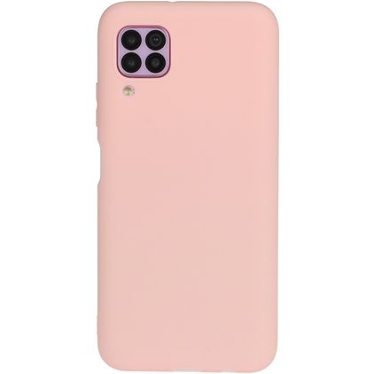 Mobigear Colors Huawei P40 Lite Hoesje Flexibel TPU Backcover - Roze