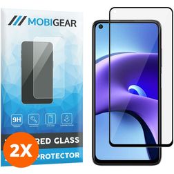 Mobigear Premium Xiaomi Redmi Note 9T Glazen Screenprotector - Case Friendly - Zwart (2-Pack)