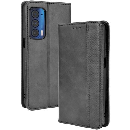 Mobigear Sensation Motorola Edge (2021) Hoesje Bookcase Portemonnee - Zwart