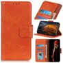 Mobigear Classy Samsung Galaxy S21 Hoesje Bookcase Portemonnee - Oranje