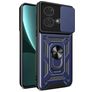 Mobigear Armor Ring Cam Slide Motorola Edge 40 Neo Hoesje Hardcase Backcover Shockproof met Ringhouder en Camera Slider - Blauw