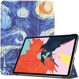 Mobigear Tri-Fold iPad Air 5 (2022) Hoes Bookcase - The Starry Night