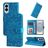 Mobigear Sunflower Samsung Galaxy S25 Edge Hoesje Bookcase Portemonnee - Blauw