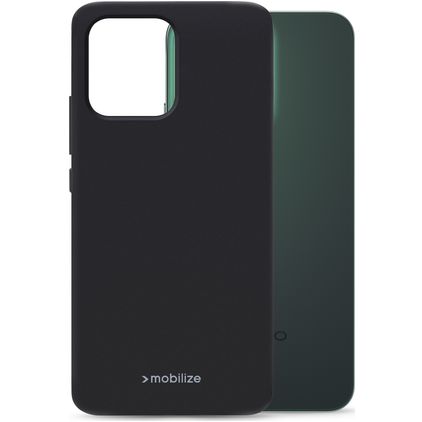 Mobilize Rubber Gelly OPPO Reno 14F Hoesje Flexibel TPU Backcover - Zwart