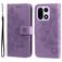 Mobigear Flowers OnePlus 15 Hoesje Bookcase Portemonnee - Paars