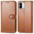 Mobigear Snap Button Xiaomi Redmi A1 4G Hoesje Bookcase Portemonnee - Bruin