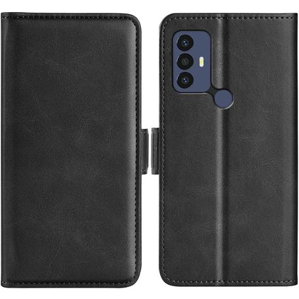 Mobigear Slim Magnet TCL 30 SE Hoesje Bookcase Portemonnee - Zwart