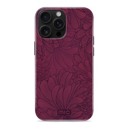 MIO iPhone 16 Pro MagSafe Hoesje Hardcase Backcover - Berry Blooms