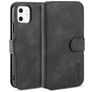 Mobigear Retro iPhone 11 Hoesje Bookcase Portemonnee - Zwart