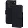 Mobiparts Wallet iPhone 17 Pro MagSafe Hoesje Echt Leer Bookcase Portemonnee - Zwart