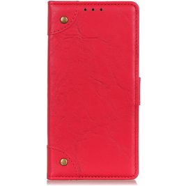 Mobigear Ranch Motorola Moto G9 Play Hoesje Bookcase Portemonnee - Rood