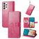 Mobigear Clover Samsung Galaxy A73 Hoesje Bookcase Portemonnee - Magenta