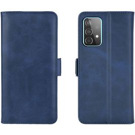 Mobigear Slim Magnet Samsung Galaxy A52 Hoesje Bookcase Portemonnee - Donkerblauw