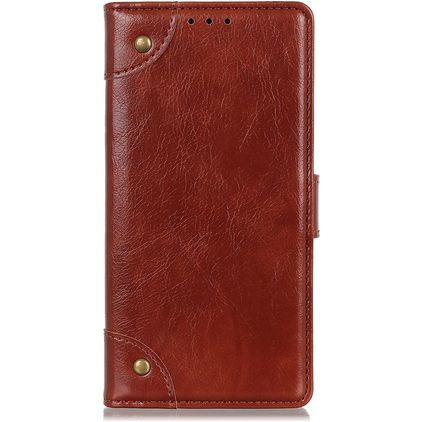 Mobigear Ranch HTC Desire 21 Pro Hoesje Bookcase Portemonnee - Bruin