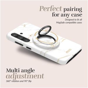 MIO Holder MagSafe Telefoon Ring - White Marble Universeel