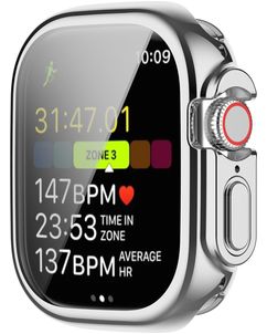 Mobigear Royal Apple Watch Ultra - 49 mm Hardcase Hoesje - Zilver