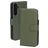 Mobiparts Samsung Galaxy A35 Hoesje Echt Leer Bookcase Portemonnee - Groen