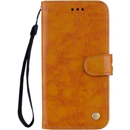 Mobigear Wallet Huawei P Smart (2018) Hoesje Bookcase Portemonnee - Cognac