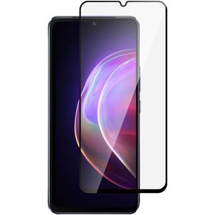 Mobigear Premium Vivo V21 Glazen Screenprotector - Case Friendly - Zwart