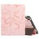 Mobigear Tri-Fold Marble iPad 6 (2018) Hoes Bookcase + Stylus Houder - Roze
