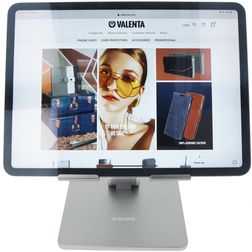 Valenta Aluminum Foldable Tablet Standaard - Zilver Universeel