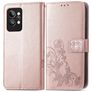 Mobigear Clover Realme GT2 Pro Hoesje Bookcase Portemonnee - Roségoud