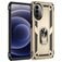 Mobigear Armor Ring Motorola Moto G52 Hoesje Hardcase Backcover Shockproof met Ringhouder - Goud