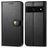 Mobigear Snap Button Google Pixel 7 Pro Hoesje Bookcase Portemonnee - Zwart