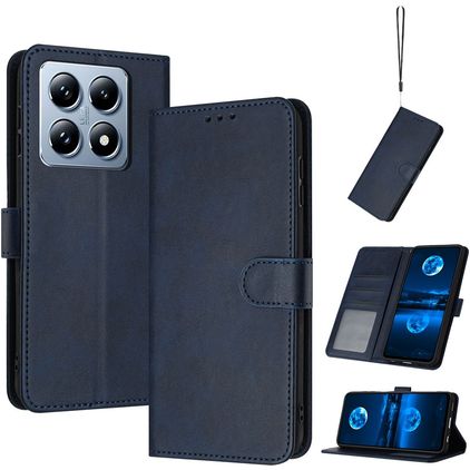 Mobigear Wallet Xiaomi 14T Hoesje Bookcase Portemonnee - Donkerblauw