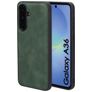 Mobiparts Classic Samsung Galaxy A36 MagSafe Hoesje TPU,Kunstleer Backcover - Emerald Green