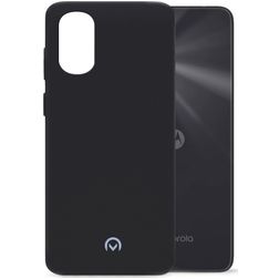 Mobilize Rubber Gelly Motorola Moto G22 Hoesje Flexibel TPU Backcover - Matt Black