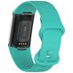 Mobigear Sport Dual Siliconen Fitbit Charge 5 Bandje Druksluiting - Turquoise