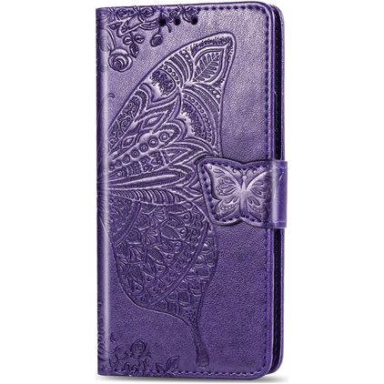 Mobigear Butterfly iPhone 11 Hoesje Bookcase Portemonnee - Paars