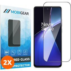 Mobigear Premium OnePlus Nord CE 4 Lite Glazen Screenprotector - Case Friendly - Zwart (2-Pack)