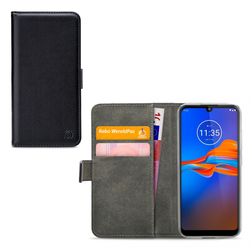 Mobilize Classic Gelly Wallet Motorola Moto E6 Plus Hoesje Bookcase Portemonnee - Zwart