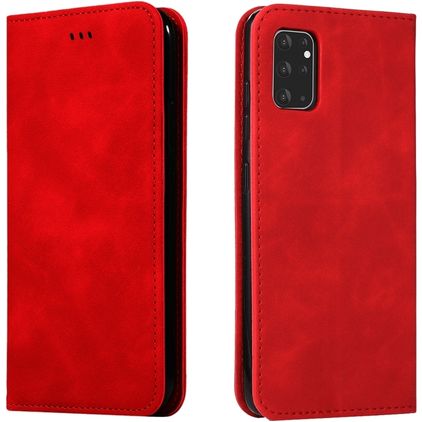 Mobigear Retro Slim Samsung Galaxy S20 Plus Hoesje Bookcase Portemonnee - Rood