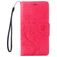 Mobigear Flowers iPhone SE (2022) Hoesje Bookcase Portemonnee - Magenta
