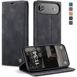 CaseMe 013 iPhone Air Hoesje Bookcase Portemonnee - Zwart