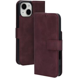 Mobiparts Classic Wallet iPhone 15 Hoesje Bookcase Portemonnee - Velvet Red